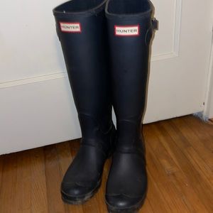 Tall HUNTER NAVY BOOTS